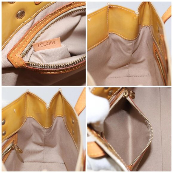 LOUIS VUITTON Monogram Vernis Reade PM Hand Bag Beige - Picture 15 of 16